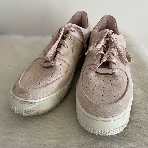 Nikes Air Force 1 Sage Low top Women's Pink Sneakers - Picture 5 of 10
